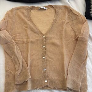 Zara Light Brown Cardigan